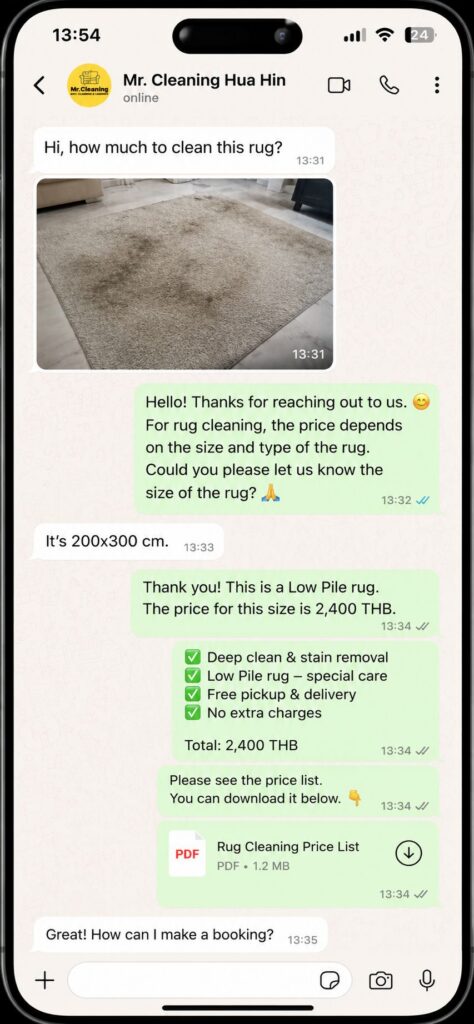 Carpet & Rug Cleaning-Mr. Cleaning Hua Hin