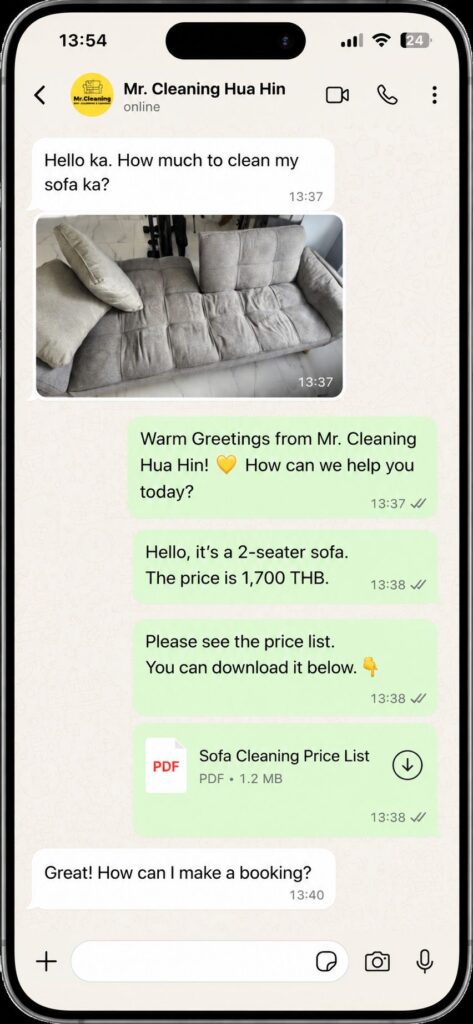 Upholstery & Sofa Cleaning-Mr. Cleaning Hua Hin